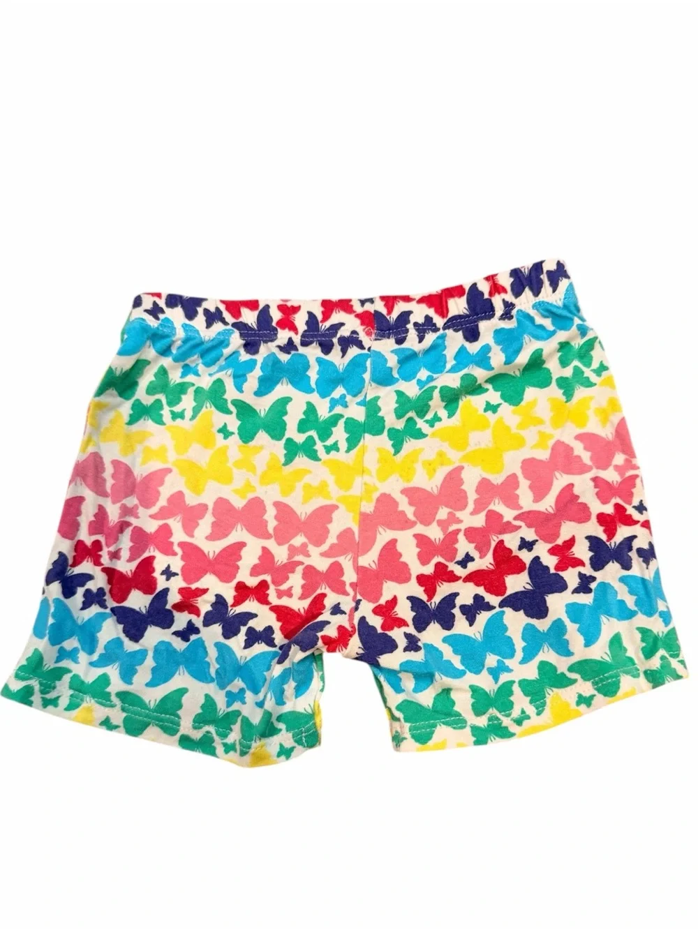 Posh Peanut Kids Rainbow Butterfly Short Pajama Set - Multicolor